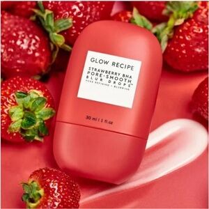 Glow Recipe Strawberry BHA Pore-Smooth Blur Drop Treatment + Primer
